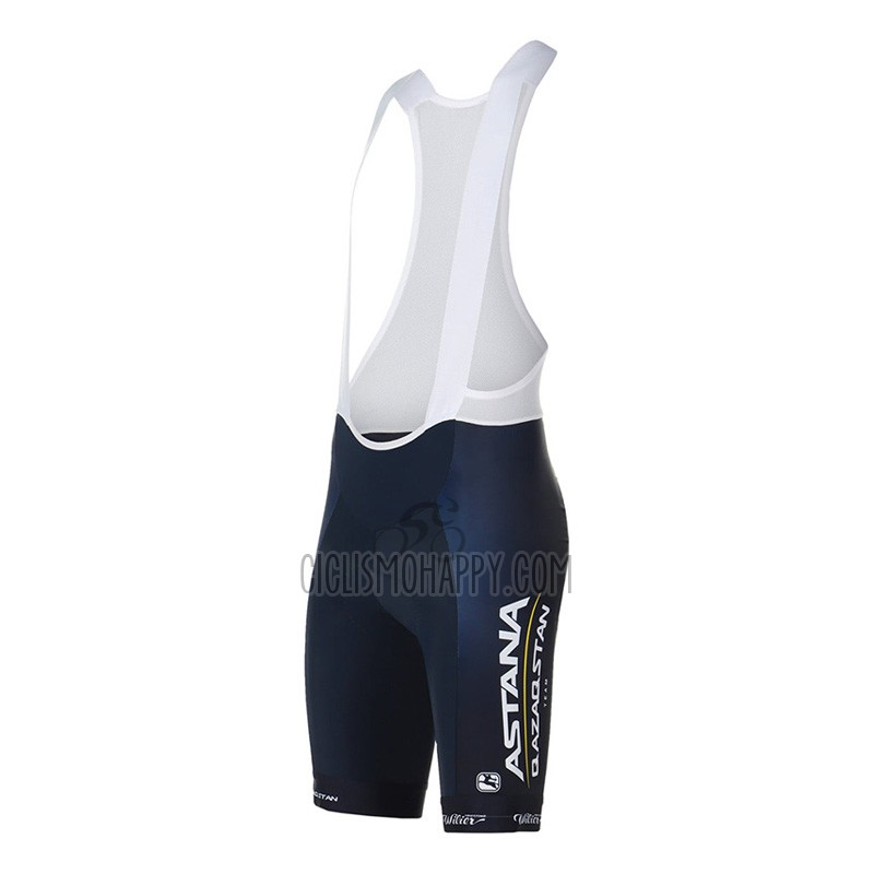 Astana Qazaqstan Team Cycling Jersey Bib Short 2023 Short Sleeve Blue